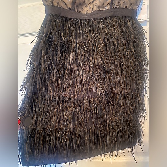 Temperance Dress size XS with faux ostrich feathers - Picture 4 of 4